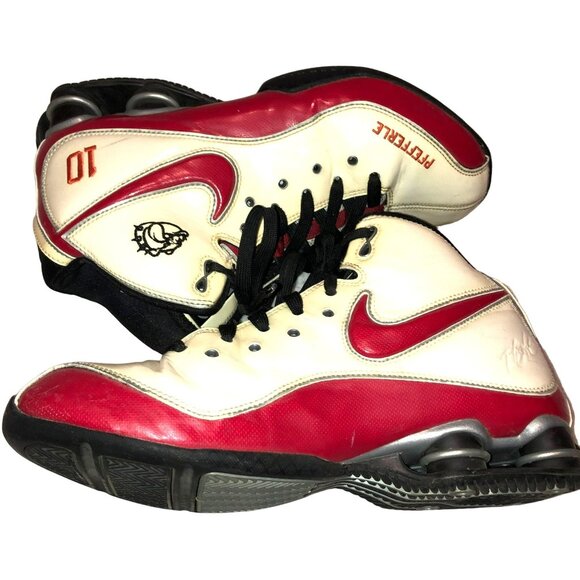 NIKE SHOES SHOX ELITE FLIGHT SIZE 7.5 RED WHITE 352335-991 BASKETBALL MENS - Picture 3 of 9